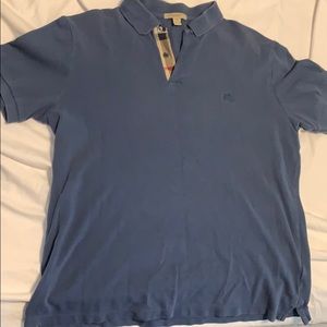 Blue polo shirt
